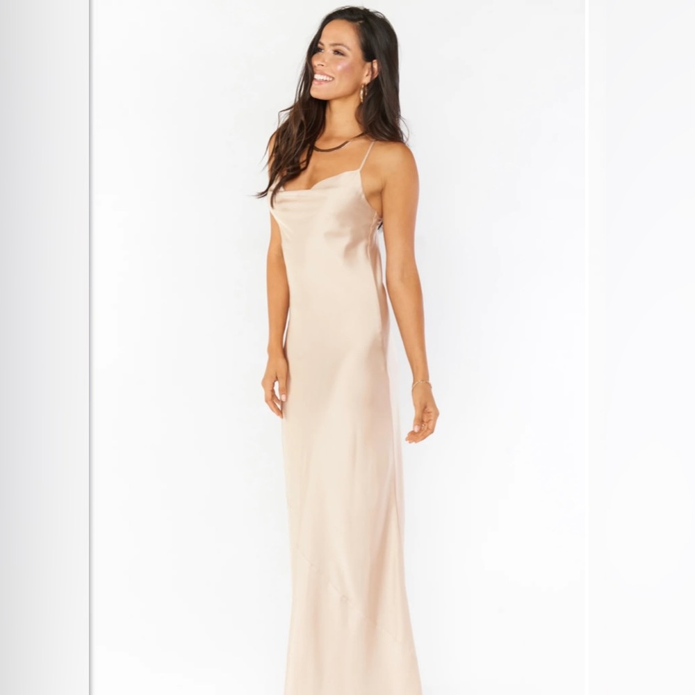NWT Champagne Tuscany Maxi Slip Dress | Show Me Your MuMu